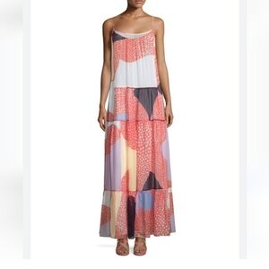 Diane von Furstenberg Baylee silk maxi dress Mixed Print 90s